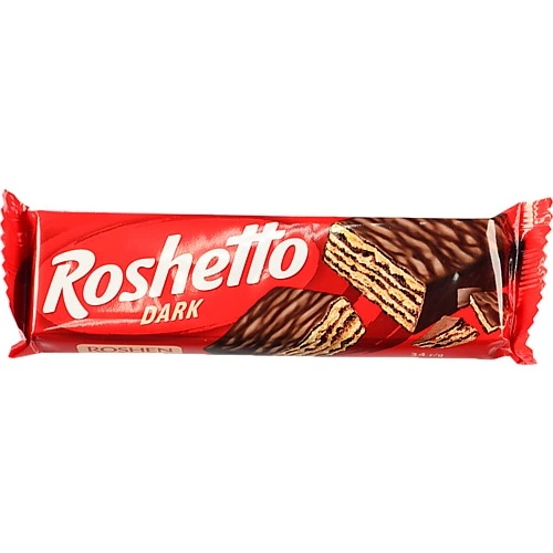 Вафлі глазуровані Dark Roshetto Roshen 34г
