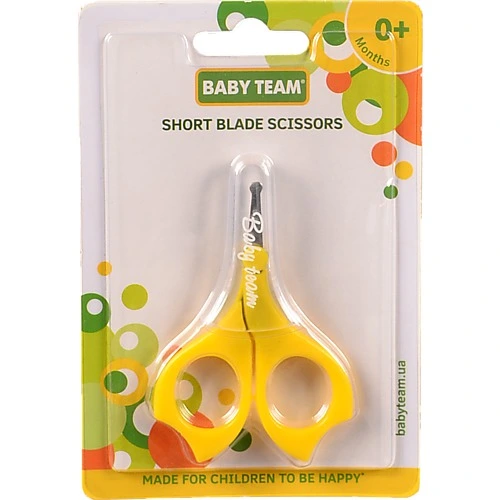 Ножиці дитячі з короткими лезами 0+ Baby Team 1шт