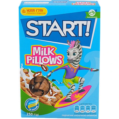 Сніданки сухі зернові Milk Pillows Start! к/у 250г