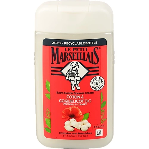 Гель для душу Cotton&Poppy Bio Le Petit Marseillais 250мл