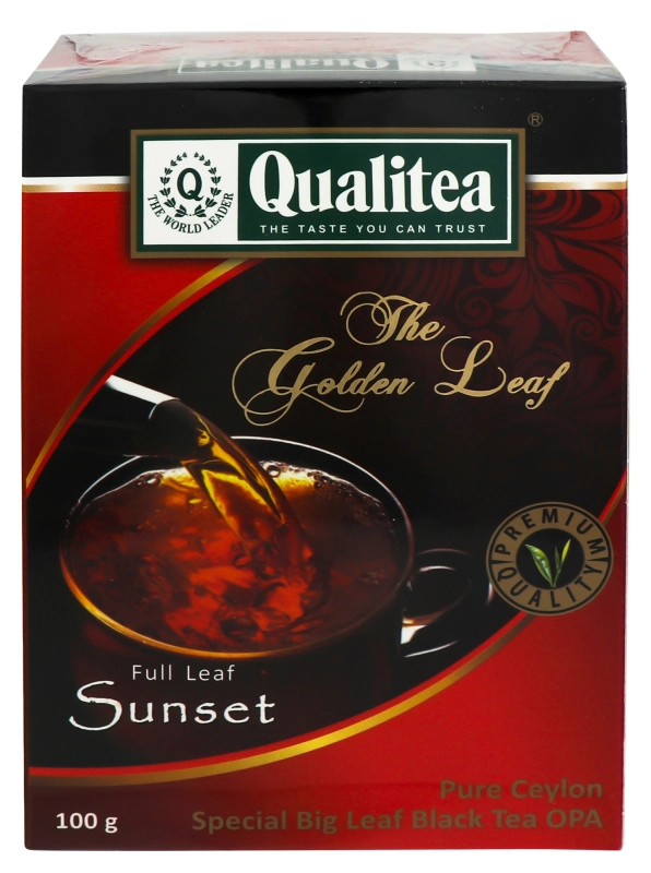 Чай чорний крупнолистовий Sunset Qualitea к/у 100г