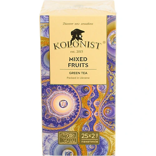 Чай Kolonist 25п фруктовий мікс green
