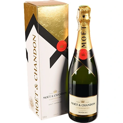 Шампанське 0.75л 12% біле брют Brut Imperial Moet&Chandon к/у
