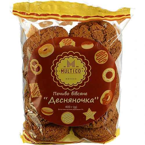 Печиво вівсяне Десняночка Multico м/у 400г