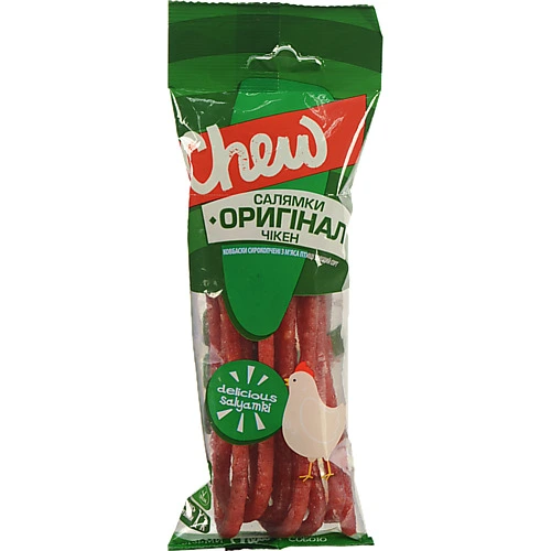 Ковбаски сирокопчені [Chewk Салямки Оригінал Чікен 70 г