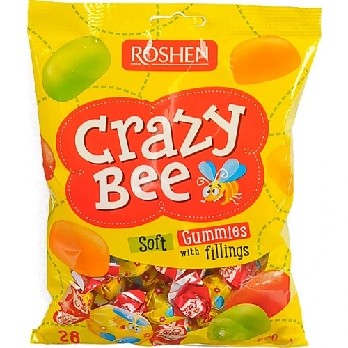 Цукерки желейні Рошен [Шалена бджілкаk 200г