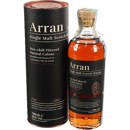 Віскі Arran 0.7л port cask тубус