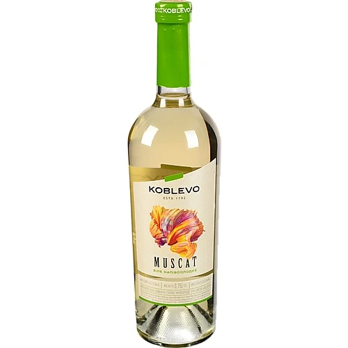 Вино Коблево Мускат біле напівсолодке 0.75л