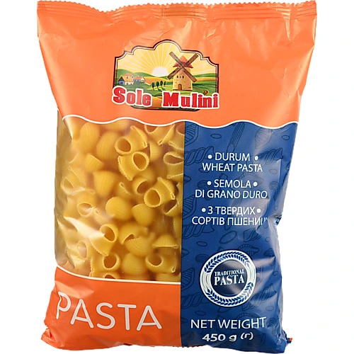 Макарони Sole Mulini 450г завиток великий твердих сортів