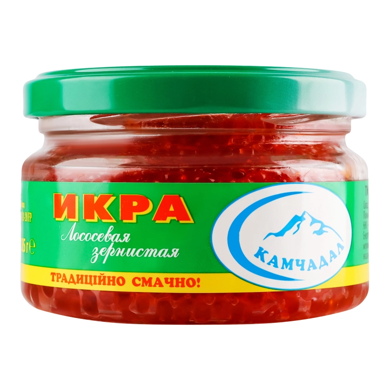 Ікра лососева зерниста солена Камчадал с/б 185г