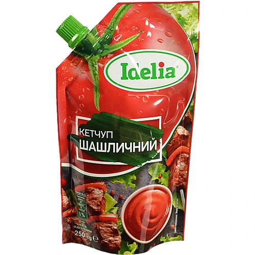 Кетчуп Idelia 250г шашличний д.пак