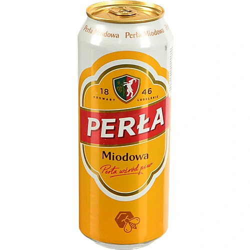 Пиво Perla 0.5л miodowa з.б