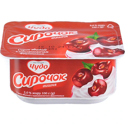 Сирок Чудо 5% збитий Вишня 100г