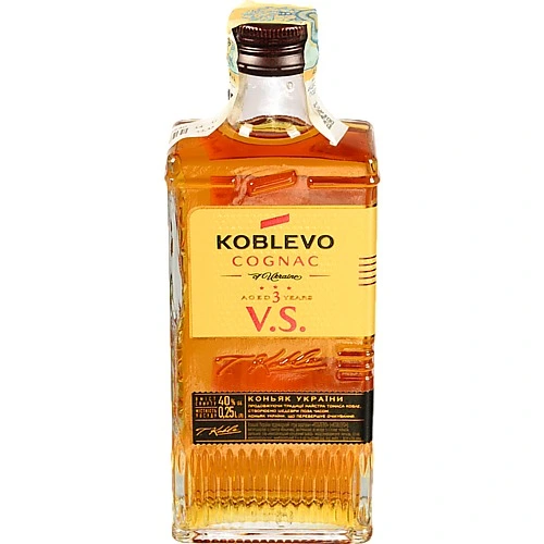 Коньяк Коблево 0.25л 40% Три зірки