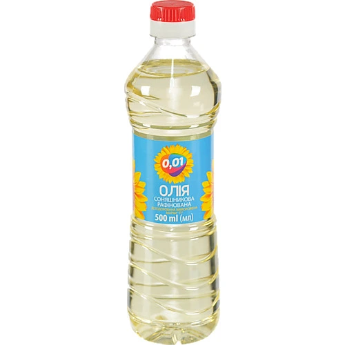 Олія соняшникова рафінована 0.5л