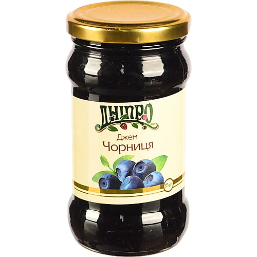 Джем Dnipro 375г чорниця с.б