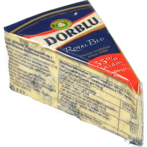 Сир Kaserei 100г 55% дор блю синій