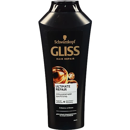Шампунь для волосся відновлюючий Ultimate Repair Gliss Kur 400 мл