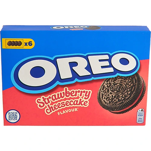 Печиво Oreo з какао та начинкою полуниця-чізкейк, 228г