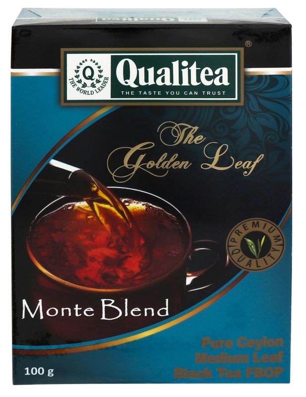 Чай чорний середньолистовий Monte Blend Qualitea к/у 100г