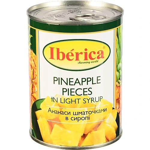 Ананас шматочками в сиропі Iberica з/б 565г
