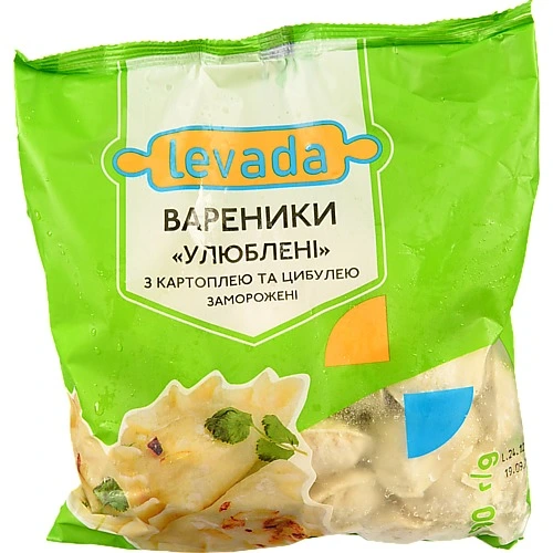 Вареники з картоплею та цибулею Левада (900г)