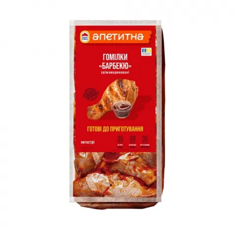 Н/ф Наша Ряба Гомілки Барбекю` кур-бр н/ф охол. ваг.`