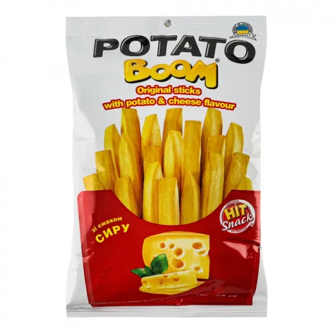 Палички Potato boom 50 г з сиром