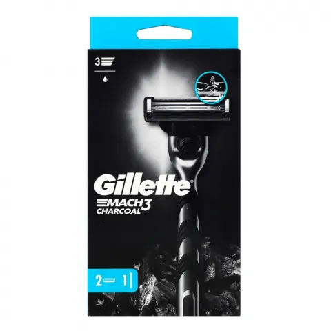 Станок д/гоління Gillette Mach3 Charcoal 2 картр.