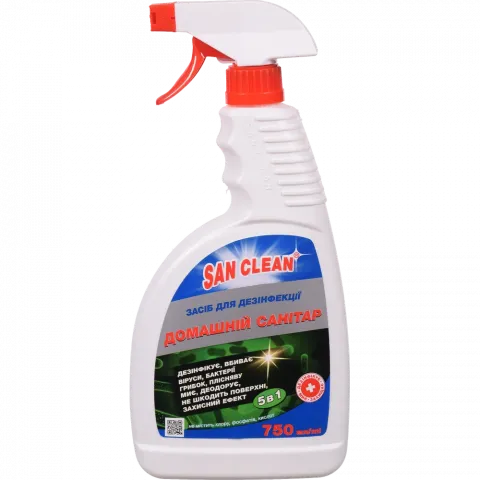Засіб Сан Клін 750 мл дезінф. Домашній санітар
