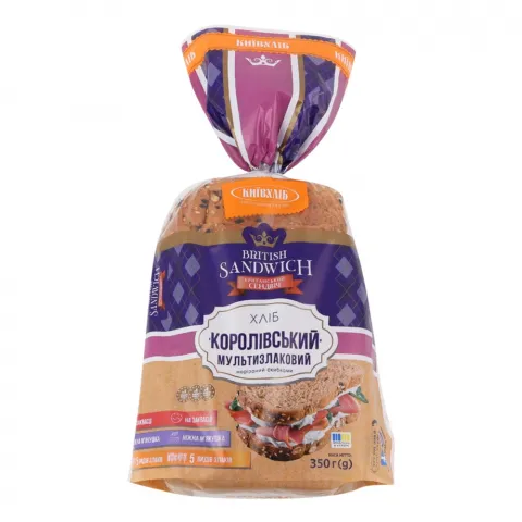 Хліб КХ Королівський 350 г наріз. мультизлаковий