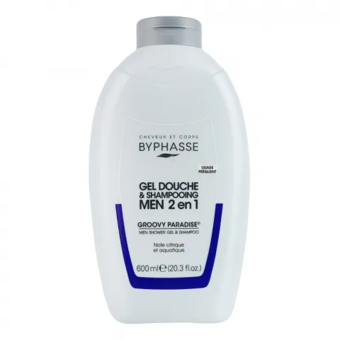 Гель-шампунь д/душу Byphasse 600 мл д/чол. 2 в 1 Groovy Paradise
