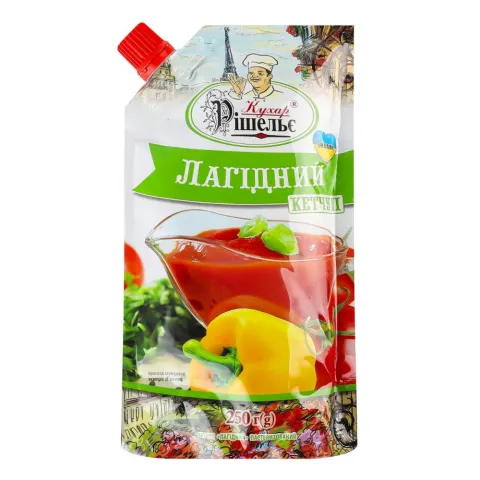 Кетчуп Кухар Рішельє 250 г д/пак. Лагідний