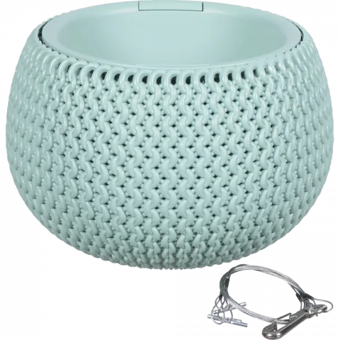 Горщик д/квітів PP 24 см Splofy Bowl WS зелений DKSP240WS-623U И422 (Польща)
