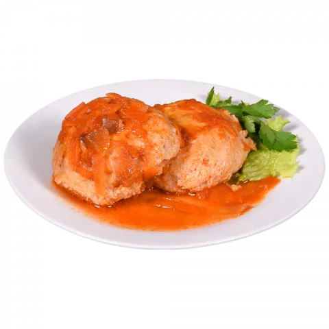 Тефтелі з курятини з рисом ваг Кулінар.