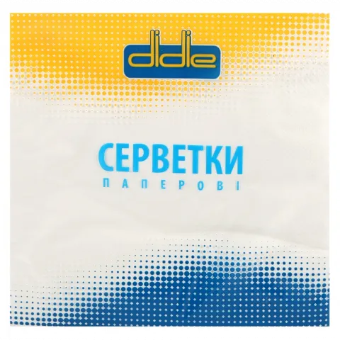 Серветки Didie 20 шт. 3333 Білі 3-х шарові
