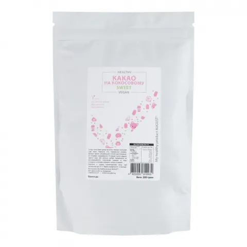 Какао My healthy product AUGUST 200 г на кокосовому Sweet