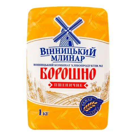 Борошно Вінницький Млинар 1 кг в/ґ