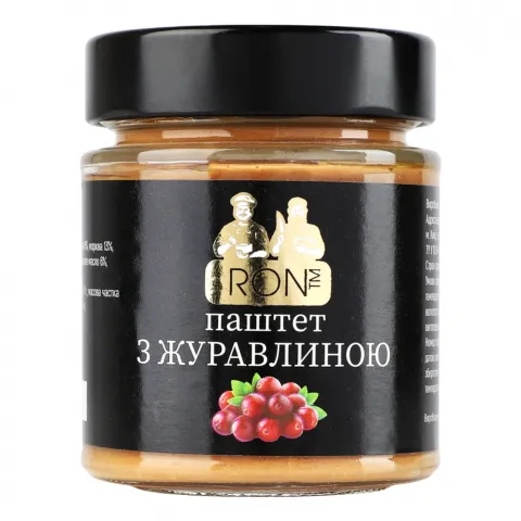 Паштет Ron 160 г скл. печінковий з журавлиною
