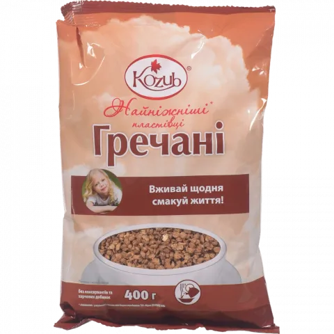Пластівці Козуб 400 г пак. гречані Найніжніші