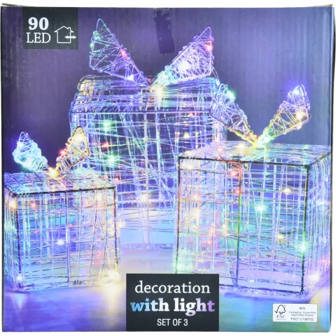 Фігура декор з підсвіч, 90 ЛЕД-ламп, 12х15х20 см AX8106770 И630 (КІН)