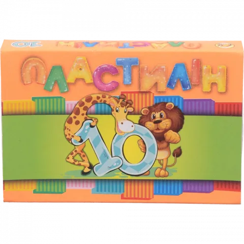 Пластилін 10 кольорів 100 г