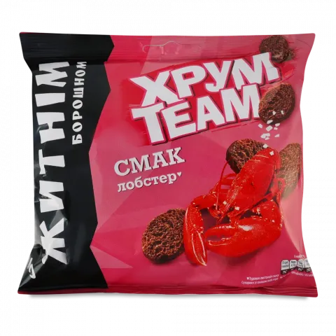 Сухарі ХрумTeam 90 г житні Лобстер