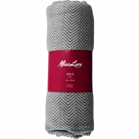 Плед Solo Miss Lucy 130х150 см поліестер, рулон 170 гр/м2 сірий 8K9127 И025