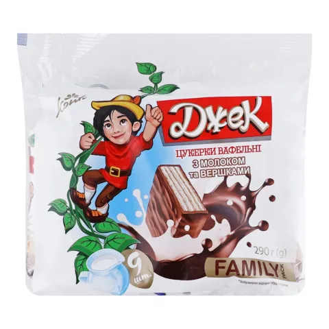 Цукерки Конті Джек 290 г молоко і вершки