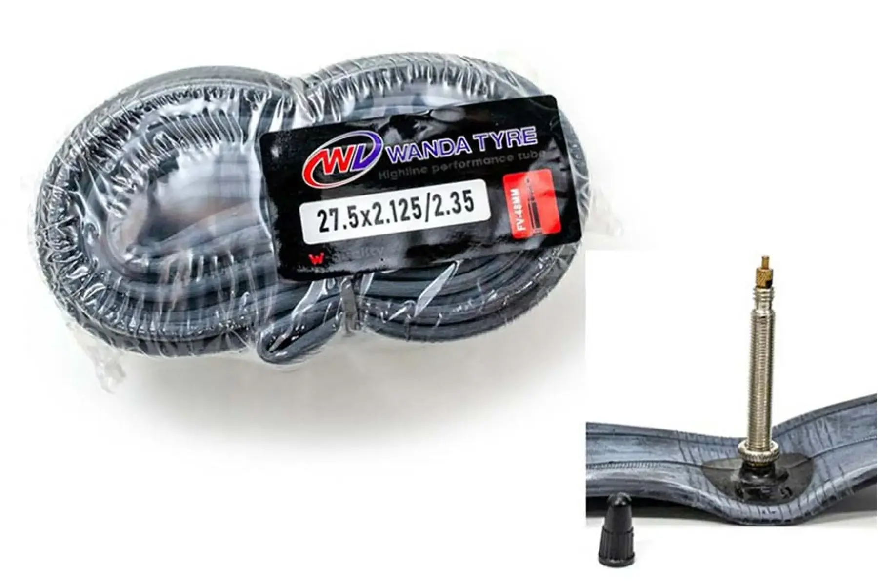 Камера Wanda 27.5x2.125/2.35 fv presta 48мм