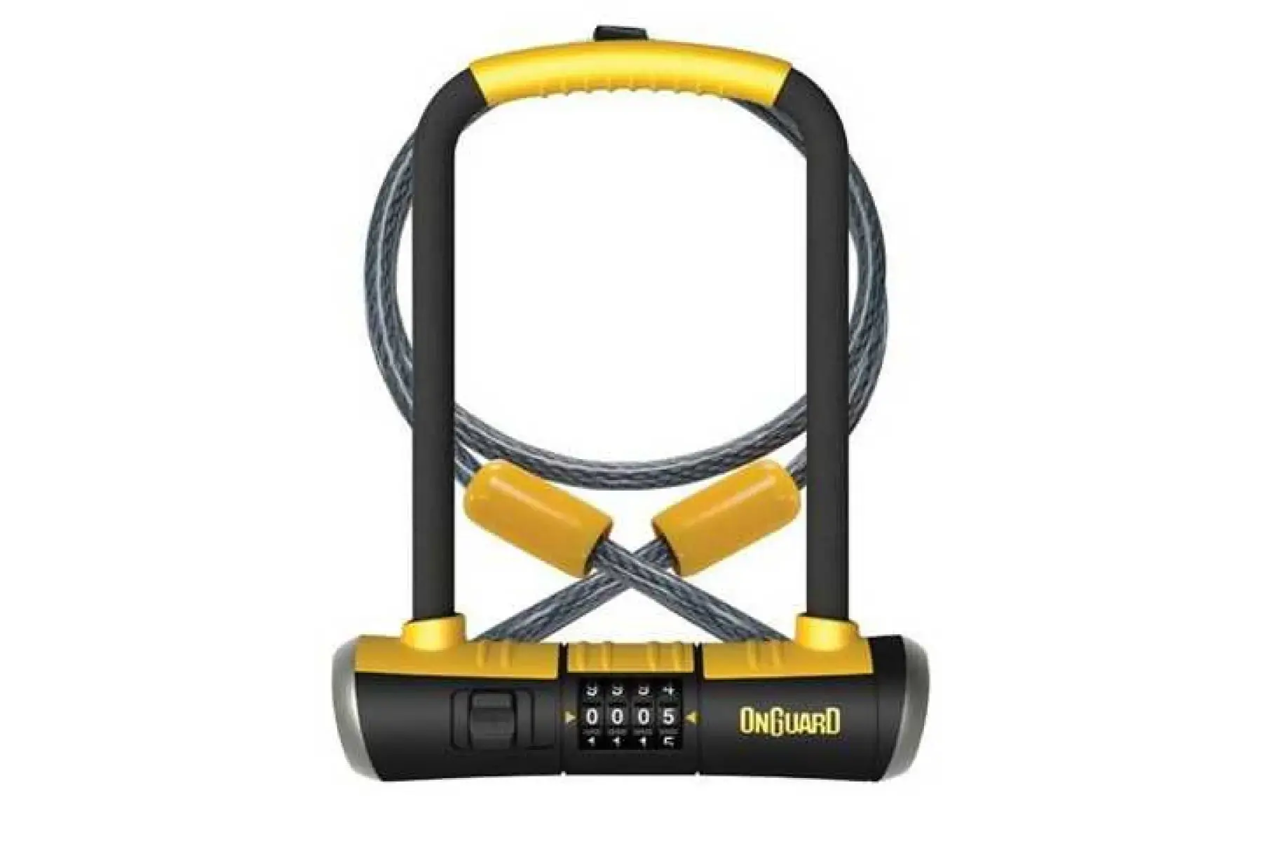 Замок скоба ONGUARD Combo DT 115x230мм, товщина 13мм + кабель 120см., кодовий замок на 4 цифри
