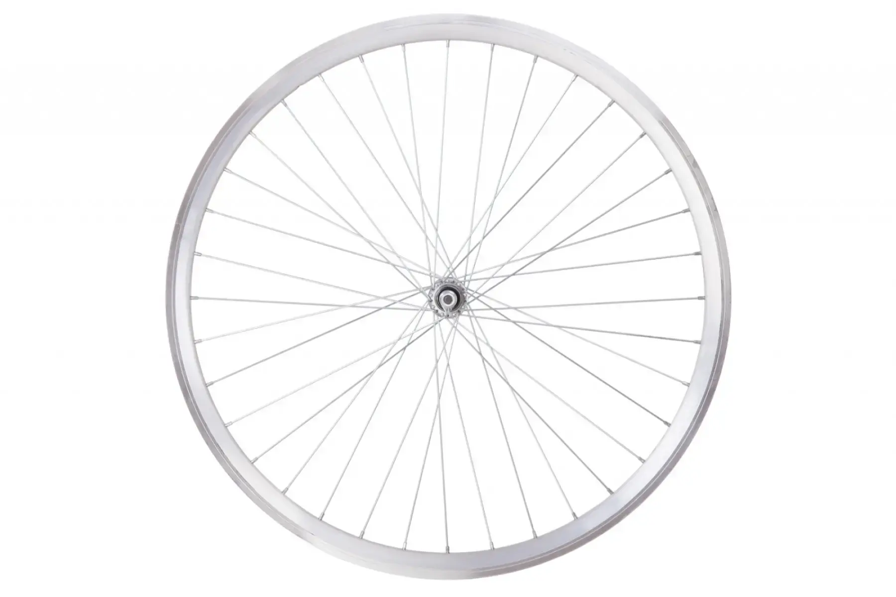 Колесо переднє 28 дюймів під обідні гальма (подвійний алюмінієвий обод, 36 спиць, втулка SHUNFENG SF-HB03F на гайка