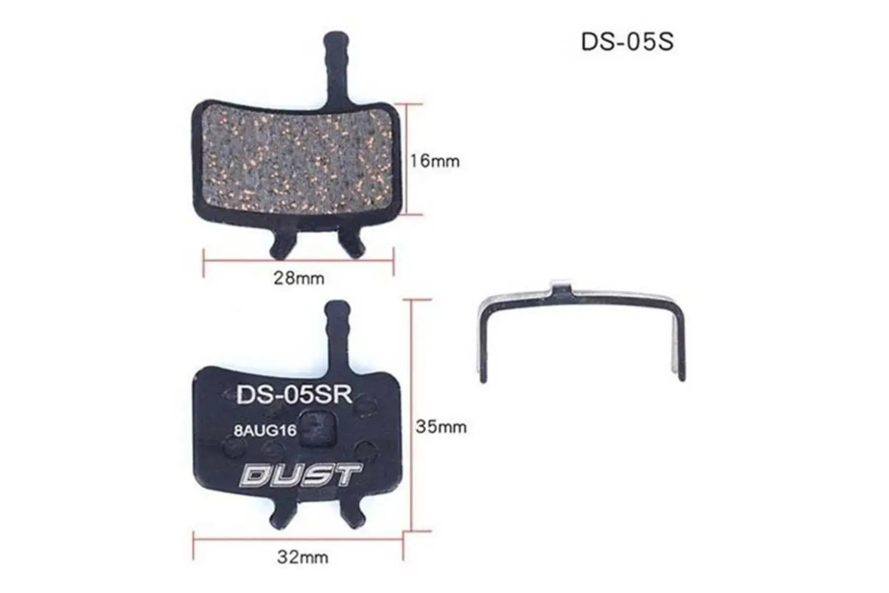Колодки гальмівні напівметал Dust DS-05s avid bb7?juicy3/5/7